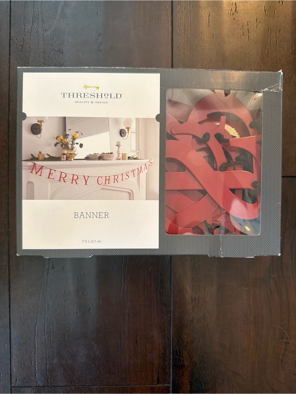 Threshold Red Holiday Letter Garland